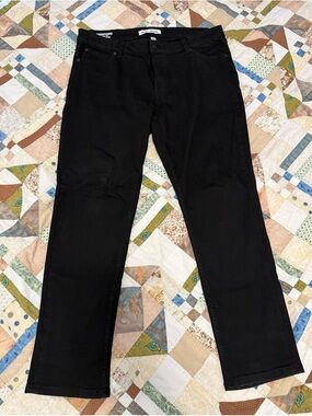 Dkny Men's Straight Black Jeans
